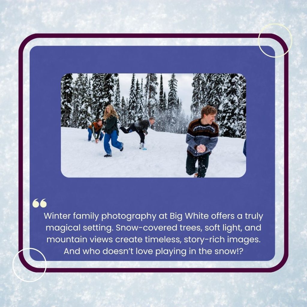 family snowball fight at big white