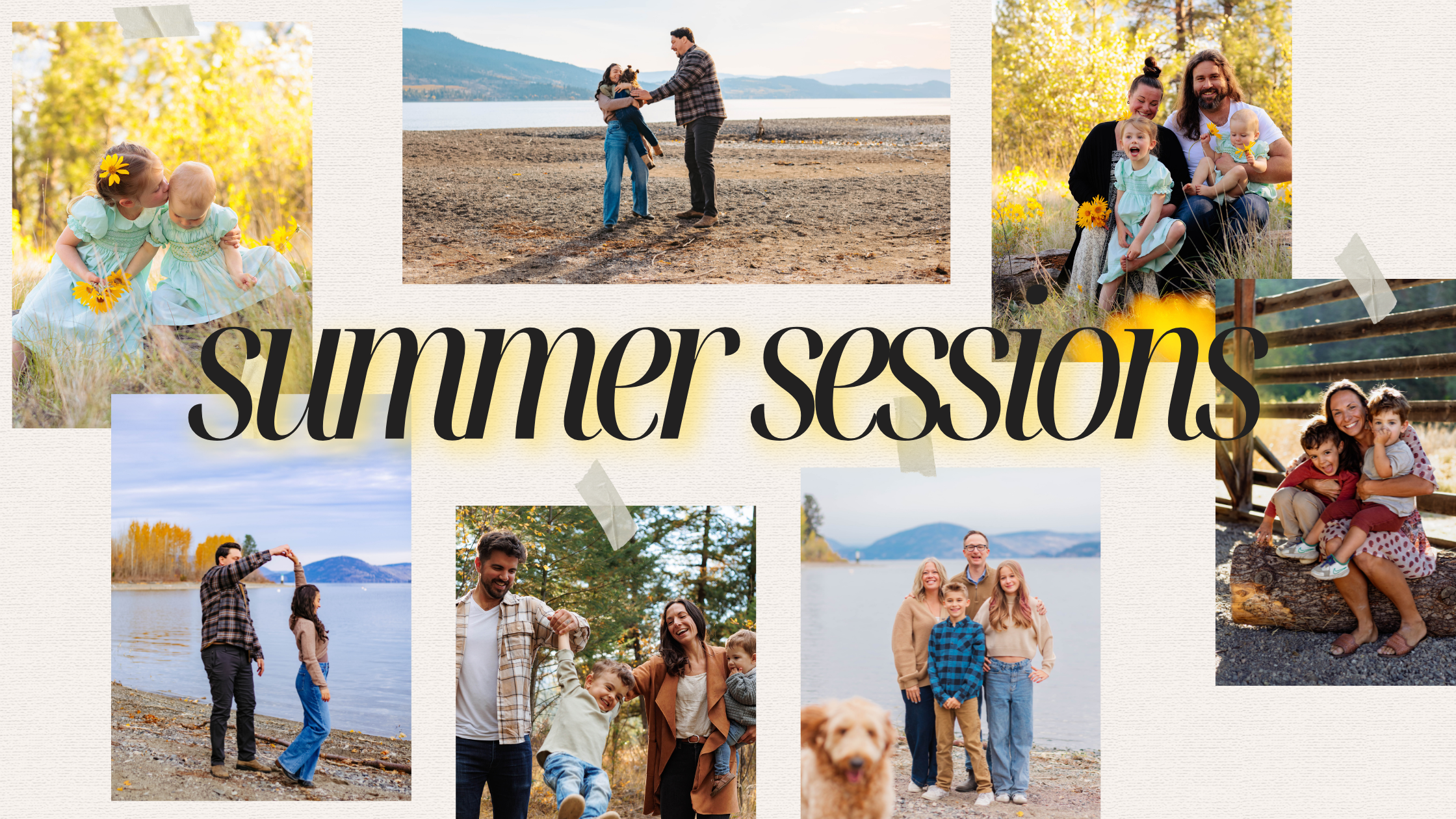 Relaxed, lakeside family photography sessions at Fintry Park in the Okanagan. Now booking summer sessions with natural, storytelling-focused imagery.